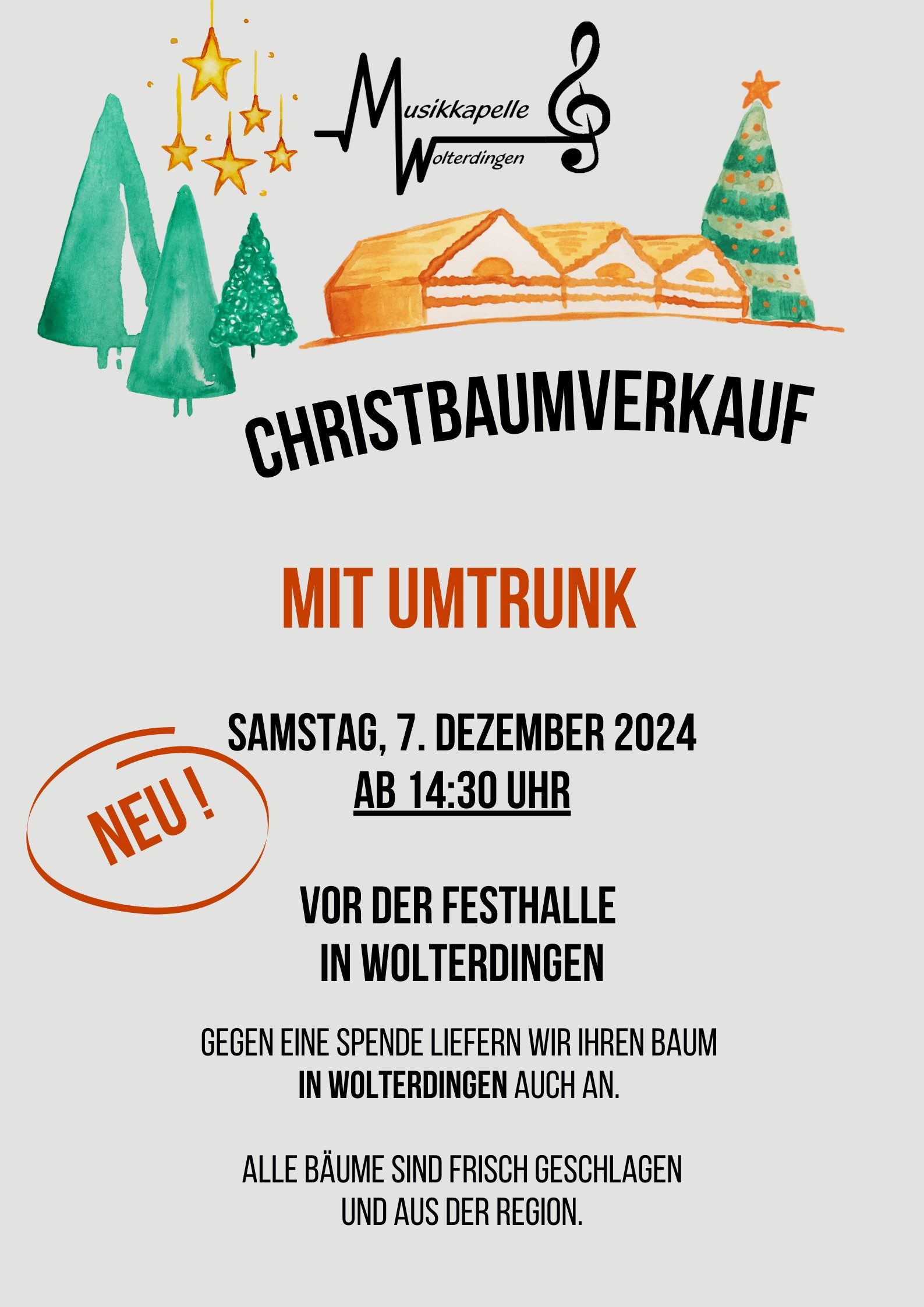 Christbaumverkauf Musikkapelle Wolterdingen